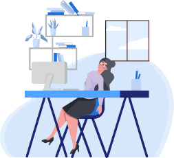 困っている女性の画像